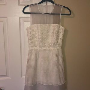 White eyelet French Connection Dress